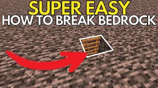 How to break bedrock in Minecraft 1.20 tutorial - SUPER EASY