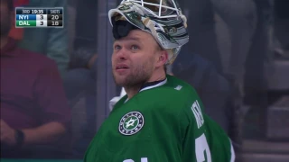 Leddy bounces puck off boards, off Niemi and in for hideous goal