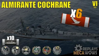 Almirante Cochrane 6 Kills & 113k Damage | World of Warships Gameplay