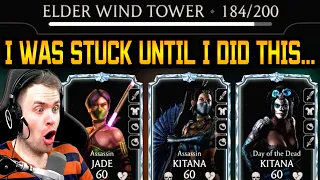 MK Mobile. Battle 184 in Fatal Elder Wind Tower Was TERRIBLE. But I Found a Way To Beat It!