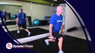 Improve balance/coordination: DB Alternating Forward Lunge-Bent-Over Row