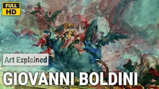 Giovanni Boldini: A collection of 10 oil and water color paintings with title and year, 1908-1912 [