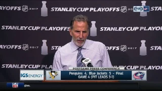 John Tortorella postgame press conference after Game 4 win over Penguins