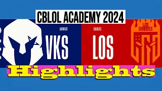 VIVO KEYD'a vs LOS GRANDES'a | CBLOL ACADEMY 2024 | Highlights | VKS VS LOS