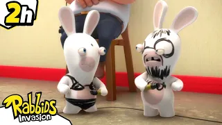 ¡los Rabbids destruyen el museo!| Rabbids La Invasión| Nueva compilación 2H |Cartoon para niños