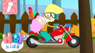 Meine Oma fährt im Hühnerstall Motorrad KARAOKE! |  HeyKids Deutsch | Kinderlieder