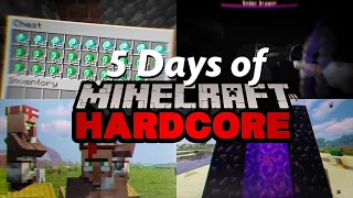 My 5 Days of Minecraft Hardcore (Montage)