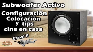 Subwoofer activo / Configuración, colocación y tips