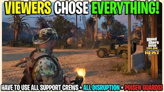 CAYO PERICO HEIST BUT WITH EVERYTHING! ALL SUPPORT CREWS, ALL DISRUPTION EVERYTHING! GTA 5 ONLINE