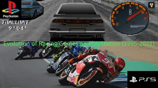 Evolution of Racing Games on PlayStation, PS1-PS5, 1995-2021