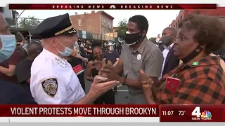 Fireworks, Trash Fires Erupt When Brooklyn Protests Turn Violent | NBC New York