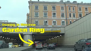 Garden Ring - City Driving in Moscow. November. 2022