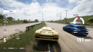 Checking maximum speed of LAMBORGHINI DIABLO SV 1997 IN FORZA HORIZON 5