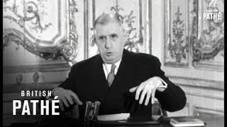 De Gaulle Declaration On Algeria (1959)