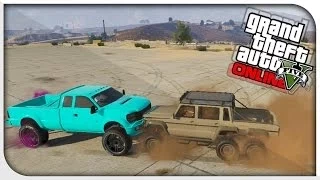 GTA 5 Online - "DUBSTA 6x6" BEST OFF ROAD VEHICLE? (Dubsta 6x6 vs Sandking) [GTA V Hipster DLC]