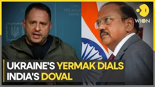 Ukraine's Andriy Yermak dials India's NSA Ajit Doval seeking support for peace plan | WION News