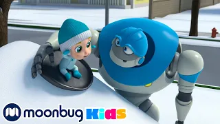 Giornata con la Neve - Arpo il Super Robot per i Bambini | Moonbug Kids - Cartoni Animati