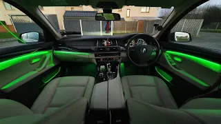 BMW F10 2016 9 Colours Ambient Lights Full installation Part 1