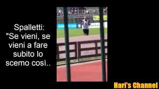 SPALLETTI INCAZZATO CON UN TIFOSO CHE INSULTA RANOCCHIA:"TI DEVI LEVARE DAI COGLIONI"