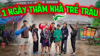 Thái Chuối Dẫn Team Khám Phá Nhà Trẻ Trâu Thắng Cá Khô Ăn Xúc Xích Heo Cao Bồi