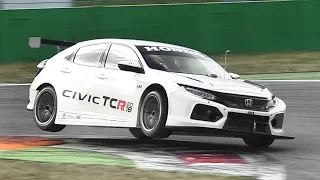 New Honda Civic WTCR 2018 Testing on Track! Accelerations, Fly Bys & Sound