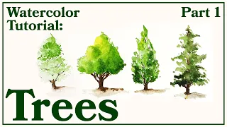 Watercolor Tutorial | Painting Trees | Part 1