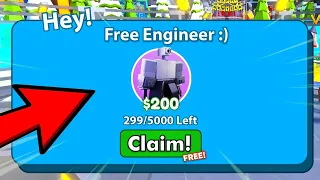 FREE ENGINEER CLAIM REWARD!?😳 | Toilet Tower Defense EP 70 PART 2