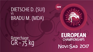 Repechage GR - 75 kg: M. BRADU (MDA) df. D. DIETSCHE (SUI), 6-2