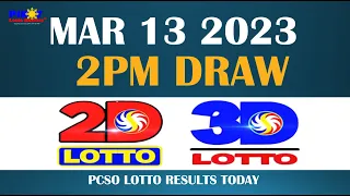 Lotto Result Today 2pm Mar 13 2023 [Swertres Ez2]