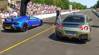 1050HP Nissan GTR vs. Lamborghini Huracan Performante