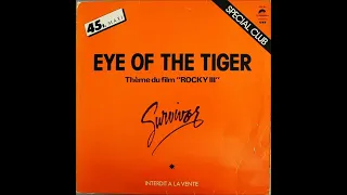 Survivor Eye Of The Tiger 1982 Vinyl Maxi 45 RPM Promo Limited Edition Label Scotti Bros Records Fra