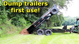 Dump trailers first test! Iron Bull dump trailer #781