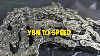 ВЕЛОСИПЕДНАЯ ЦЕПЬ YBN 10 СКОРОСТЕЙ с ALIEXPRESS