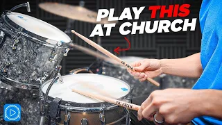 EASY Snare Roll Beats EVERY Church Drummer Must Know!