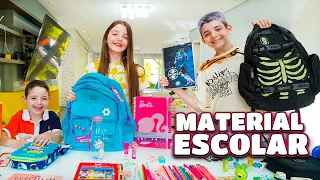 ORGANIZANDO NOSSO MATERIAL ESCOLAR 2024!!! Piero Start & Helena