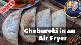 Chebureki in AirFryer, easy recipe! How to make Russian street food Chebureki