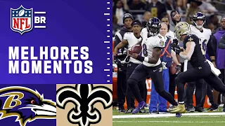 Baltimore RAVENS x New Orleans SAINTS | Melhores Momentos | NFL 2022 Semana 9