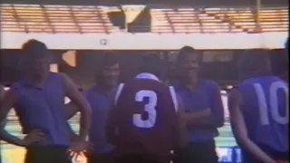 Richmond Football Club training at an empty MCG in the pre-season of 1976. VFL Football AFL.