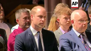 Prince William attends Manchester attack remembrance service