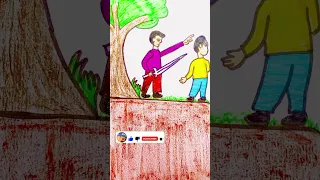 Beware of fake friends #shorts #youtubeshorts #drawing