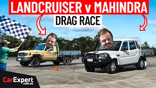 Drag Race: Toyota LandCruiser 70 Series v Mahindra Pik-Up: The one you’ve been waiting for!