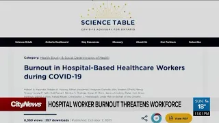 Hospital worker burnout threatens workforce