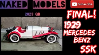 Final : Naked GB - 1929 Mercedez Benz SSK Lindberg 1/24 scale model kit - #nakedmodelsgb23