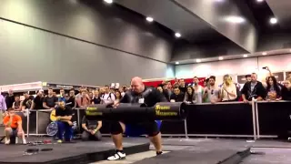 Брайн Шоу, бревно - 200 кг на Арнольде в Австралии.