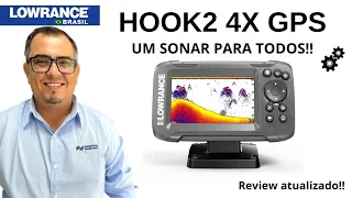 HOOK2 4X GPS UM SONAR PARA TODOS!!             #lowrance review atualizado 2024