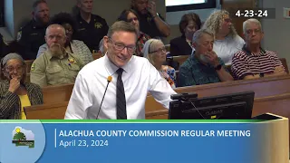 Alachua County Commission Regular Meeting 4-23-24