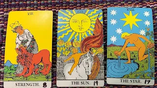 Teaching Tuesday.  STAR, SUN and STRENGTH cards.