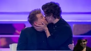 Harry Styles Kisses A Dude On British TV A League Of Their Own Show - Video Review