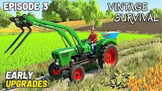ALREADY BUYING EARLY UPGRADES! - Vintage Survival | Episode 3