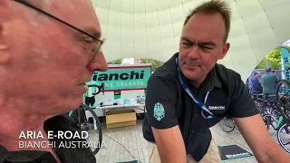 Bianchi Aria e-Road during the 2020 Tour Down Under